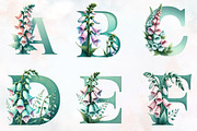 Foxglove spring Alphabet Png, an Illustration by RobertsArt (Thumbnail 5 of 7)