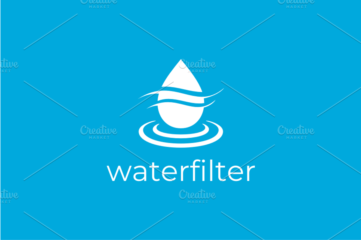 Water Drop Filter Ripple Logo Design, a Branding & Logo Template by yopie (Photo 2 of 3)