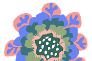 Flower Elements Logos 21 Vectors, a Decorative Illustration by Karen Fields Design (Thumbnail 2 of 4)