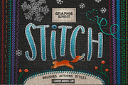 Ps STITCH: Brushes, Actions, Styles, a Brush Add-On by Graphic Spirit (Thumbnail 1 of 11)