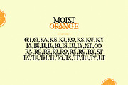 Moist Orange - Cute Serif Font, a Serif Font by Airotype (Thumbnail 9 of 10)