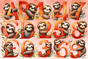 Sloth Animal Clipart Sublimation Png, an Animal Illustration by Dizzy Art Studio (Thumbnail 2 of 2)