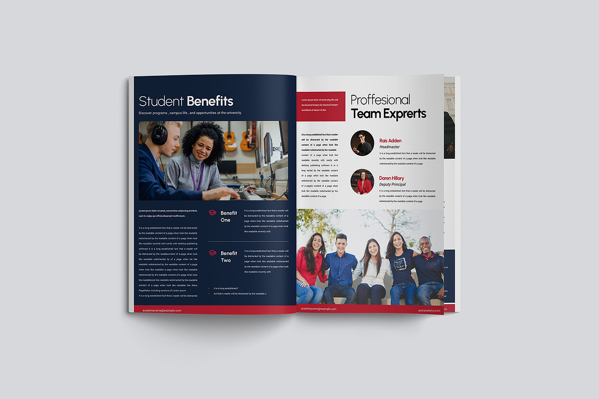 Project School Handbook Template, a Brochure Template by TMint Play (Photo 6 of 8)