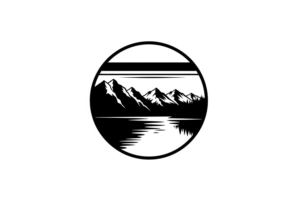 Circular Nature Landscape Silhouette, an Illustration by yasushie (Photo 43 of 51)