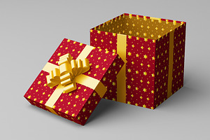 Square Gift Box / Package Mock-Up