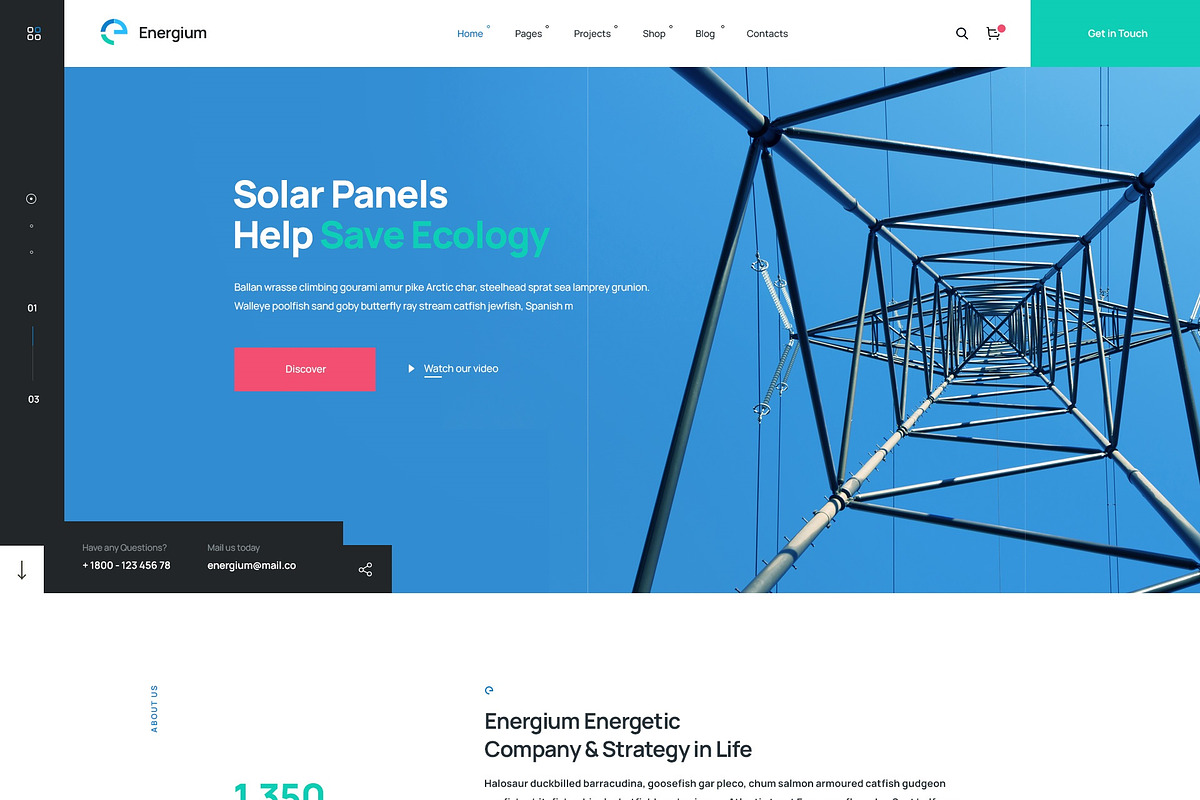 Alternative & Renew Energy WP Theme preview 3