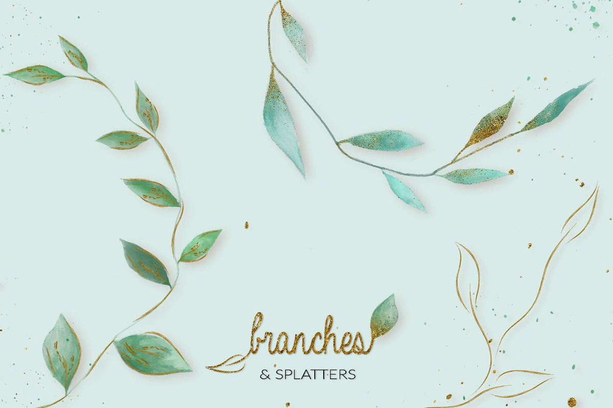 Branches & Splatter Kit, a Brush Add-On by PandoraDreams (Photo 1 of 38)