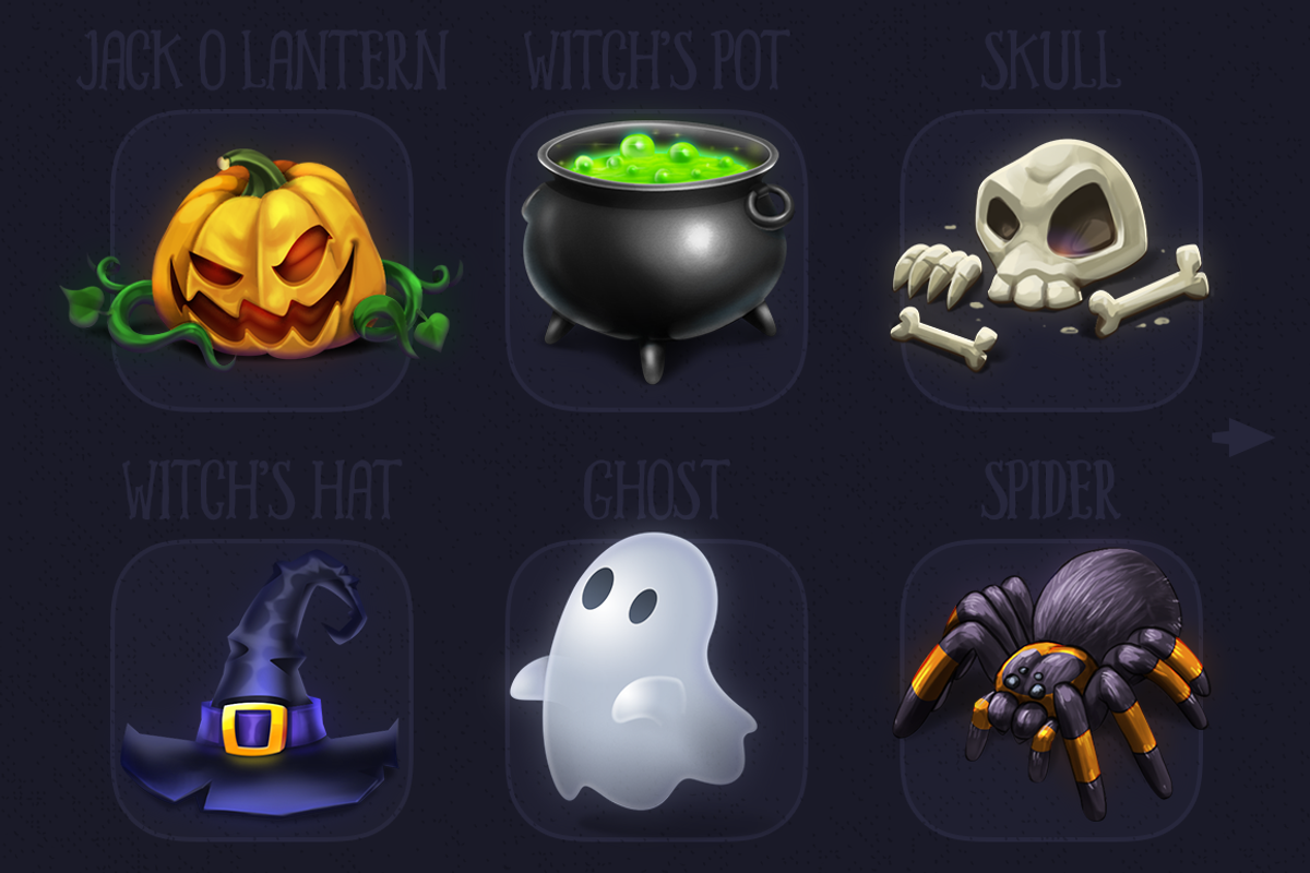 Qliwon: Halloween Iconic Set, an Illustration by Weirdsgn Store (Photo 3 of 7)