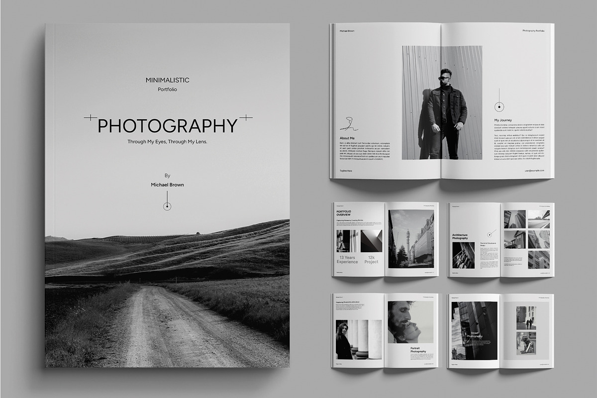 Minimalist Photography Portfolio, a Brochure Template by MightyDesign (Photo 1 of 6)