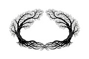 Nature Wreath Frame Vector Bundle, an Illustration by jahid234 (Thumbnail 23 of 51)