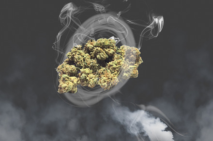 Marijuana Bud Smoke Ring
