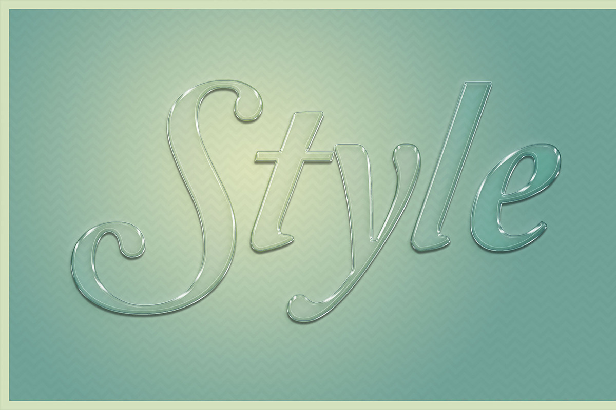 Glass Text Effect Photoshop Action preview 7