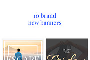 The Ultimate Banners Bundle, a Social Media Template by Web Donut (Thumbnail 3 of 24)
