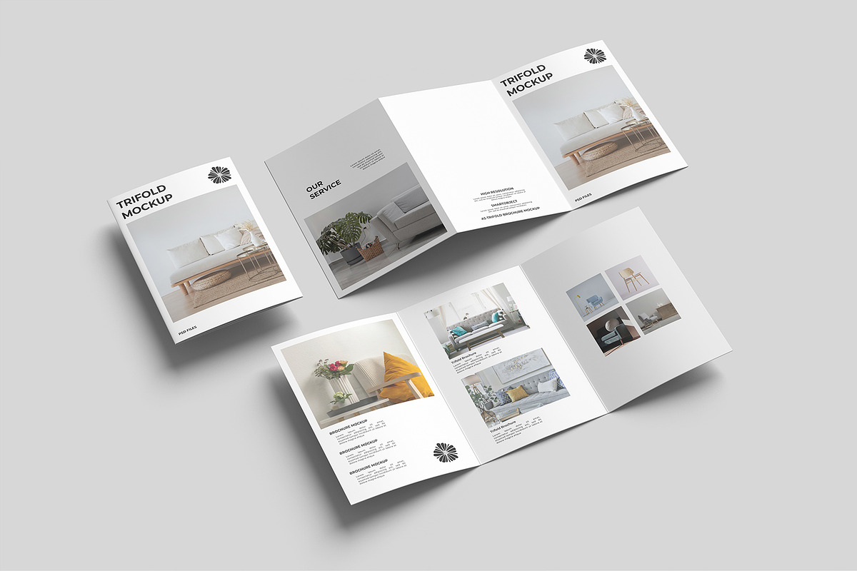 A5 Trifold Brochure Mockup, a Books & Magazine Mockup by graphicpages (Photo 15 of 16)