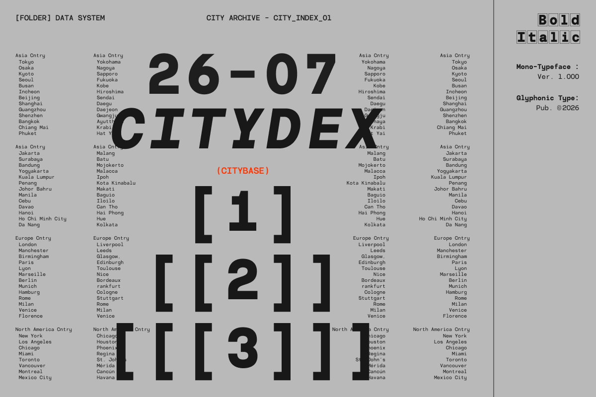 GC Monoglitch - Modern Monospace, a Sans Serif Font by Glyphonic (Photo 4 of 16)