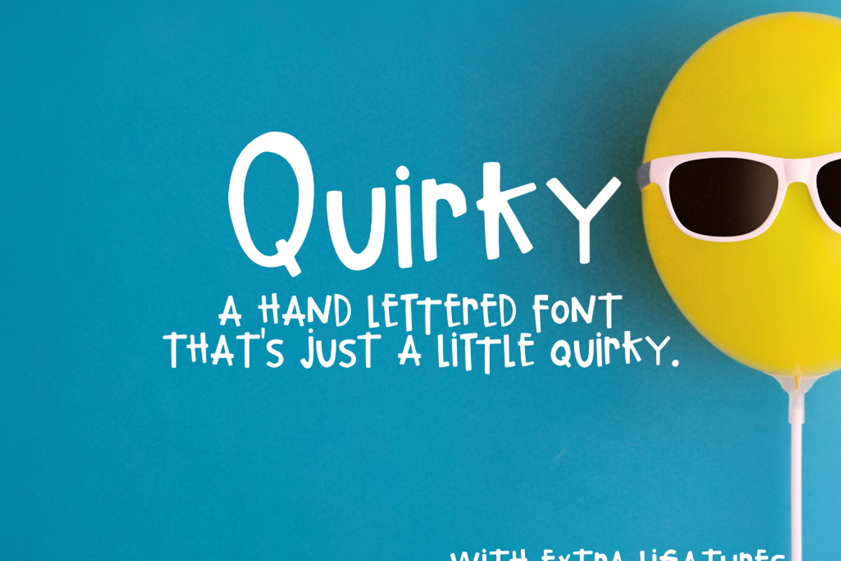 Quirky Hand-lettered Font, a Handwritten Font by Groovy Fonts by Mindy (Photo 1 of 6)