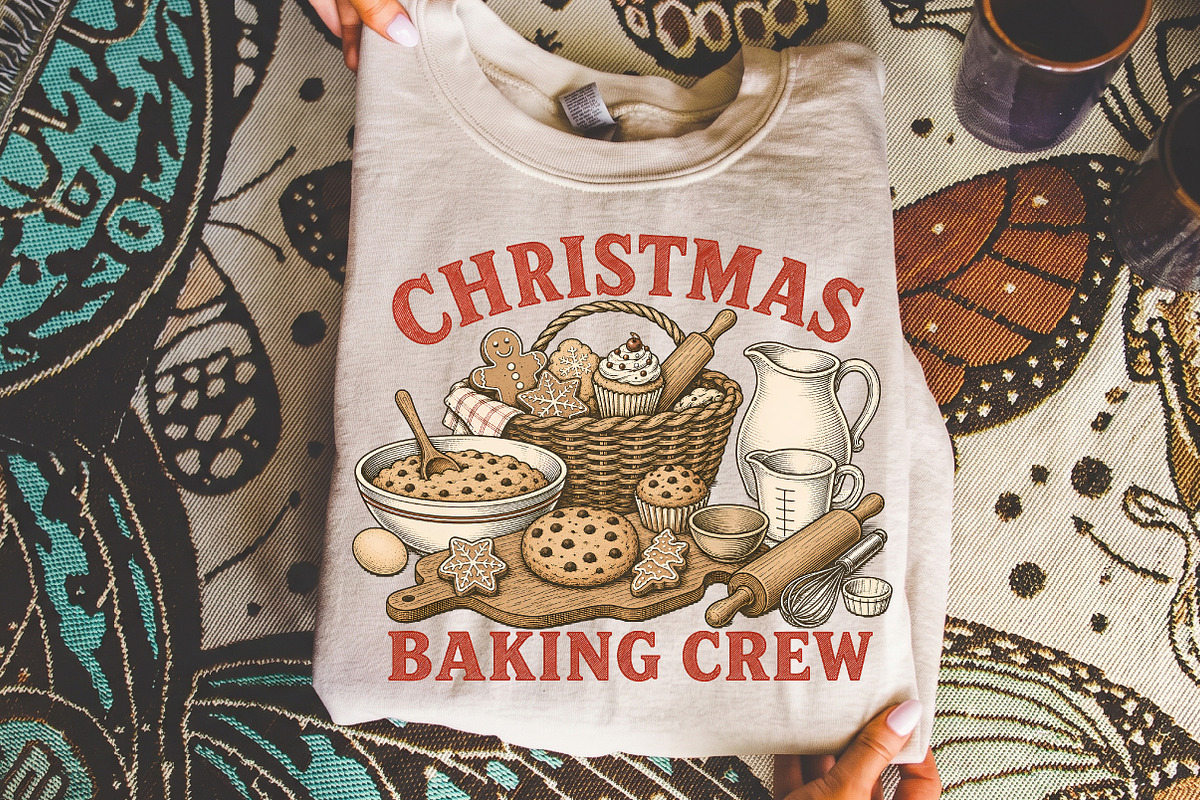 Christmas Cookie Baking Crew Png, a Seasonal Illustration by Libby Wishes (Photo 2 of 4)