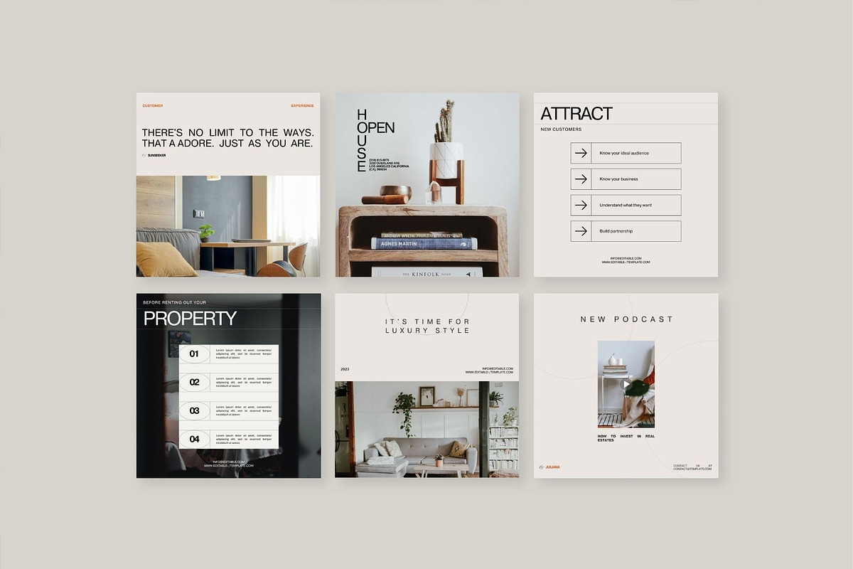 140 Luxury Realtor Templates, a Social Media Template by Prapti Design (Photo 3 of 12)