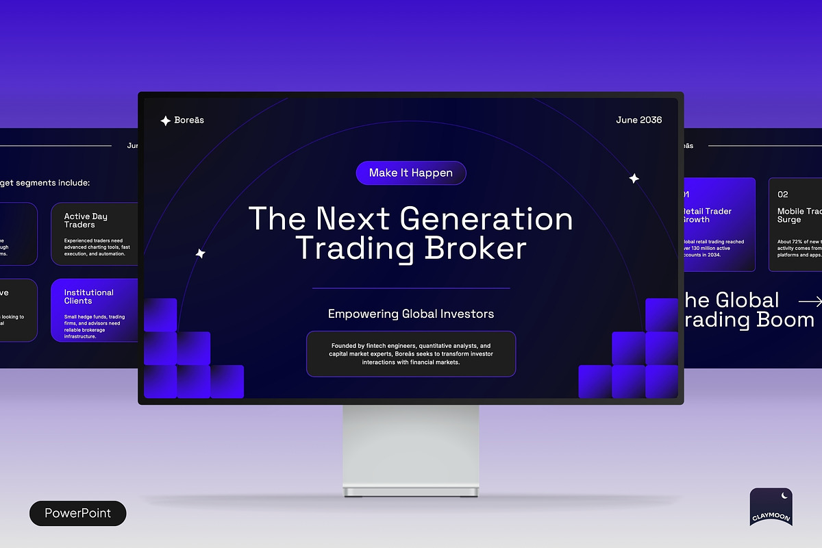 Next-Generation Fintech Pitch Deck, a Presentation Template by Claymoon Lab (Photo 1 of 7)