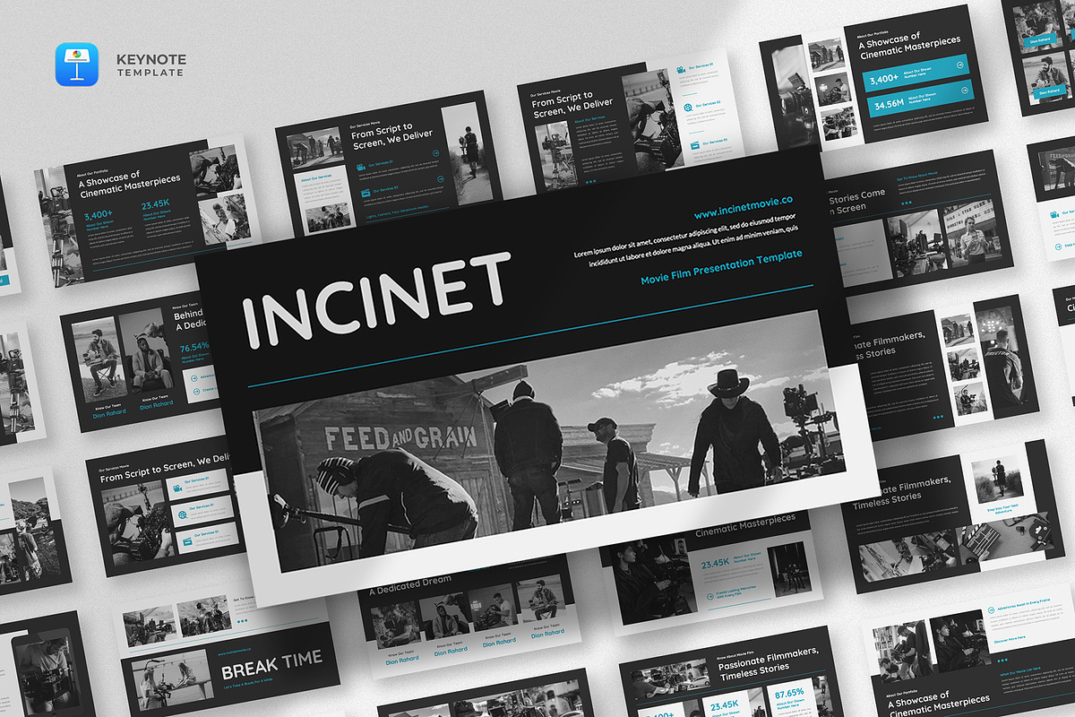 Video, Film & Movie Keynote Template, a Presentation Template by fluffstudio (Photo 1 of 4)