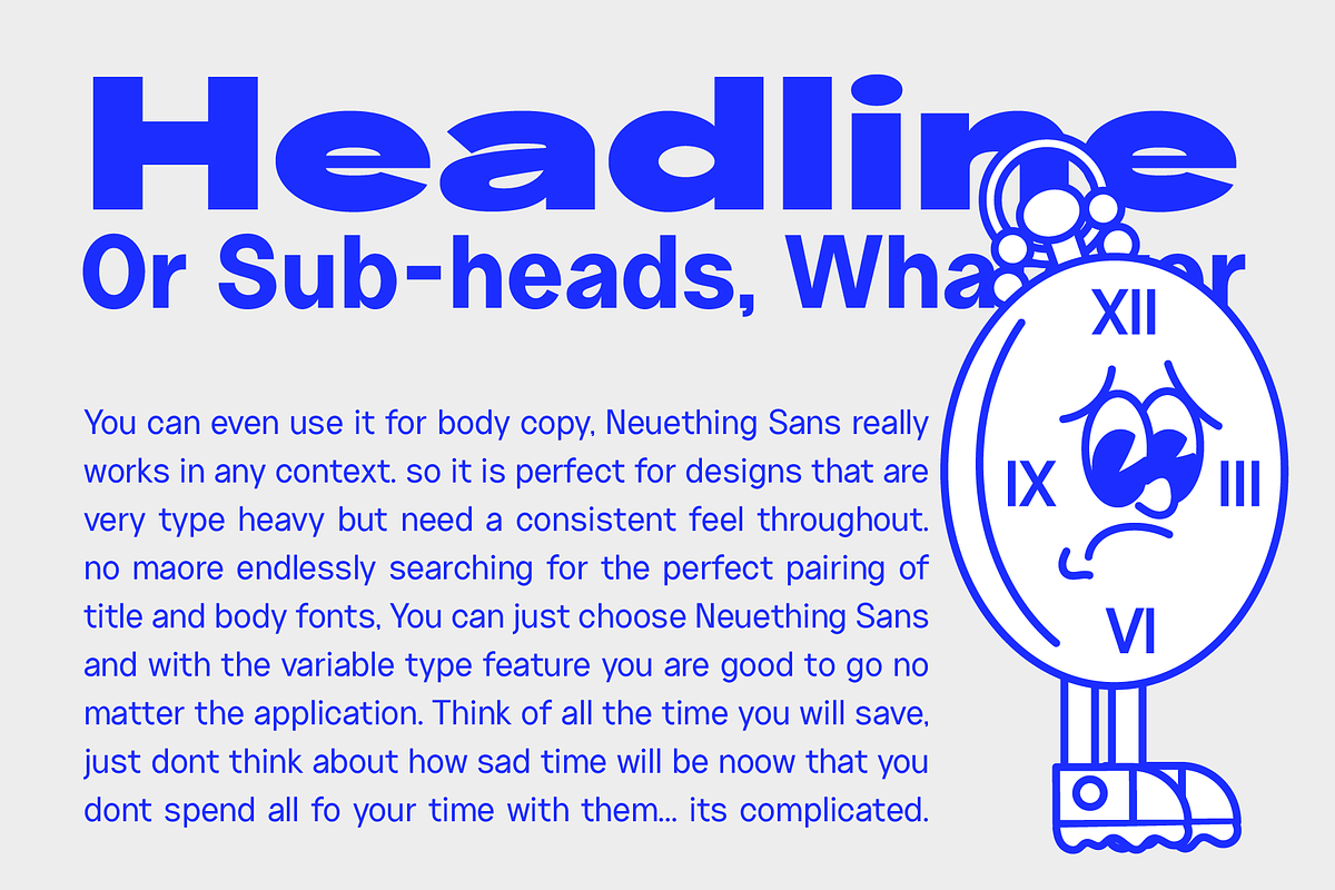 Neuething Sans Family: 30 Fonts, a Sans Serif Font by That That Creative (Photo 13 of 15)