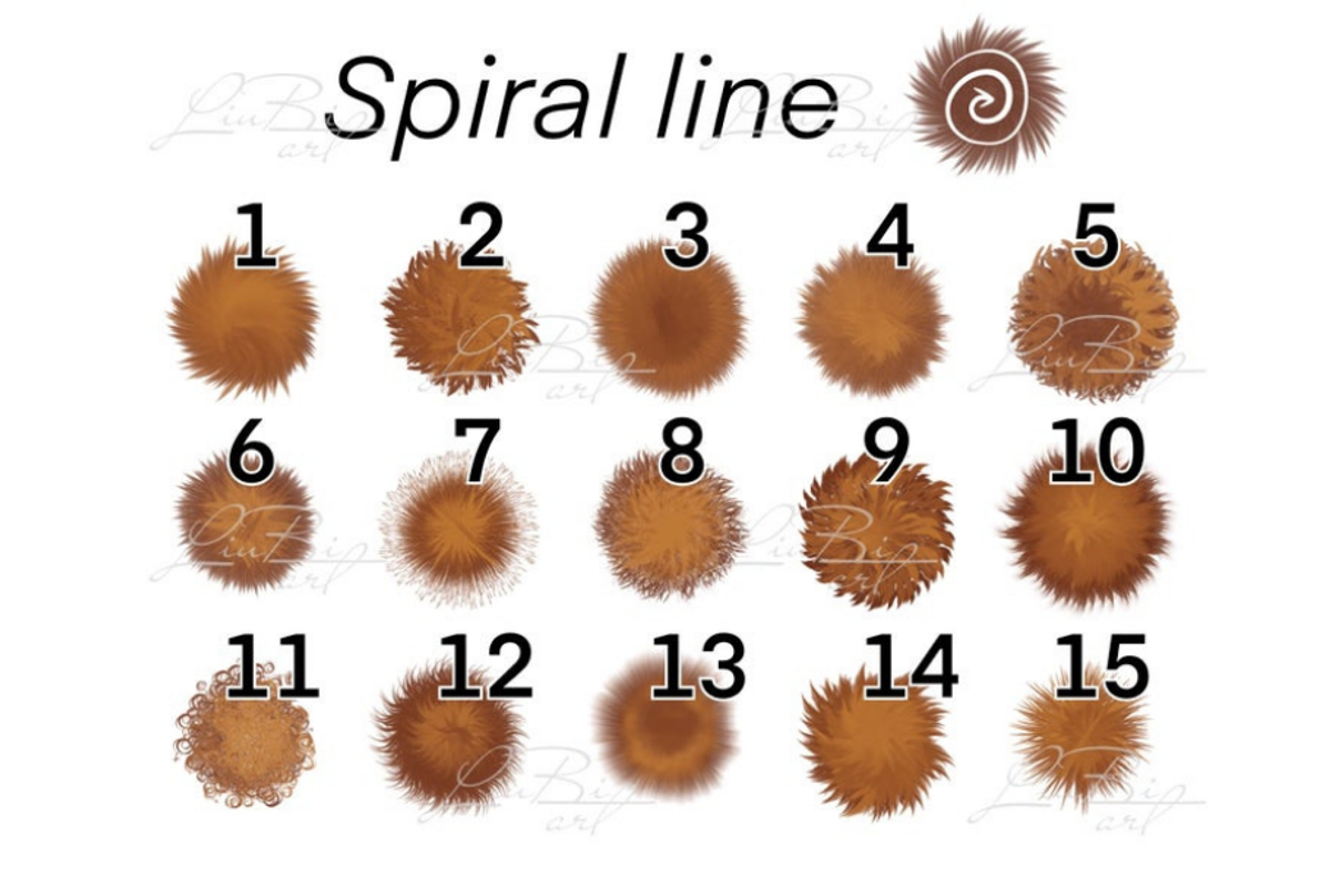 30 Procreate Fur Brushes Set, a Brush Add-On by LiuBi Art (Photo 5 of 6)