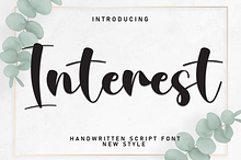 Interest | Script Font