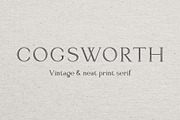 Neat serif font Cogsworth, a Serif Font by Anastasia Cuza (Thumbnail 1 of 9)