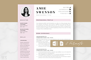Modern Resume Template - Amie, a Resume Template by AntDesignStudio (Thumbnail 1 of 9)