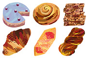Bakery Products/Dessert Set, a Food Illustration by Anny (Thumbnail 3 of 10)