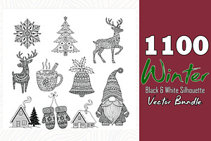 1100 Christmas winter EPS collection, a Decorative Illustration by Sofia's Fashion