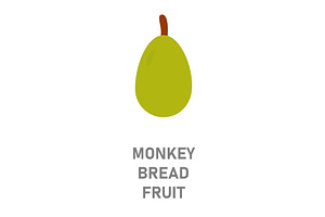Monkey bread fruit, baobab. Rare, a Food Illustration by GraphiShop