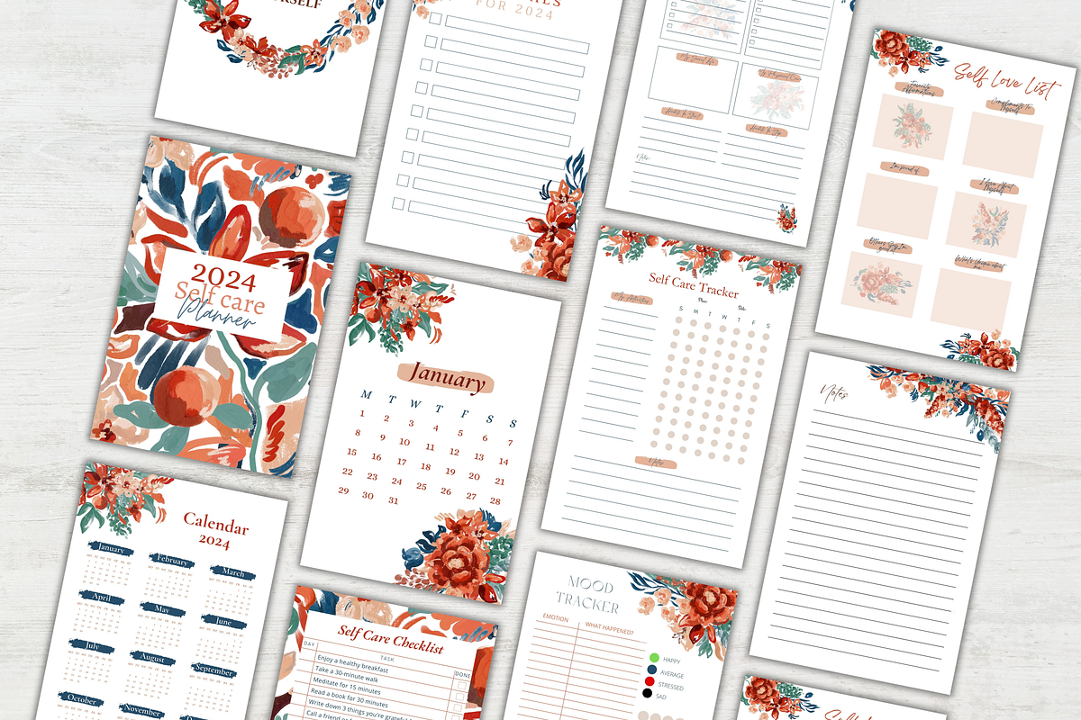 2024 Self Care Planner |KDP Interior, a Print Template by Nelly imy (Photo 2 of 3)