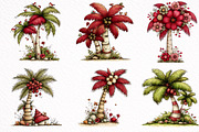 Palm Tree Watercolor Clipart, an Illustration by DreamArtGraphic (Thumbnail 6 of 8)