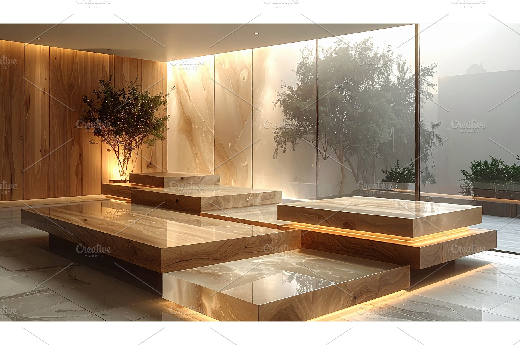 Modern minimalist interior with, an Arts & Entertainment Photo by Igor Tichonow
