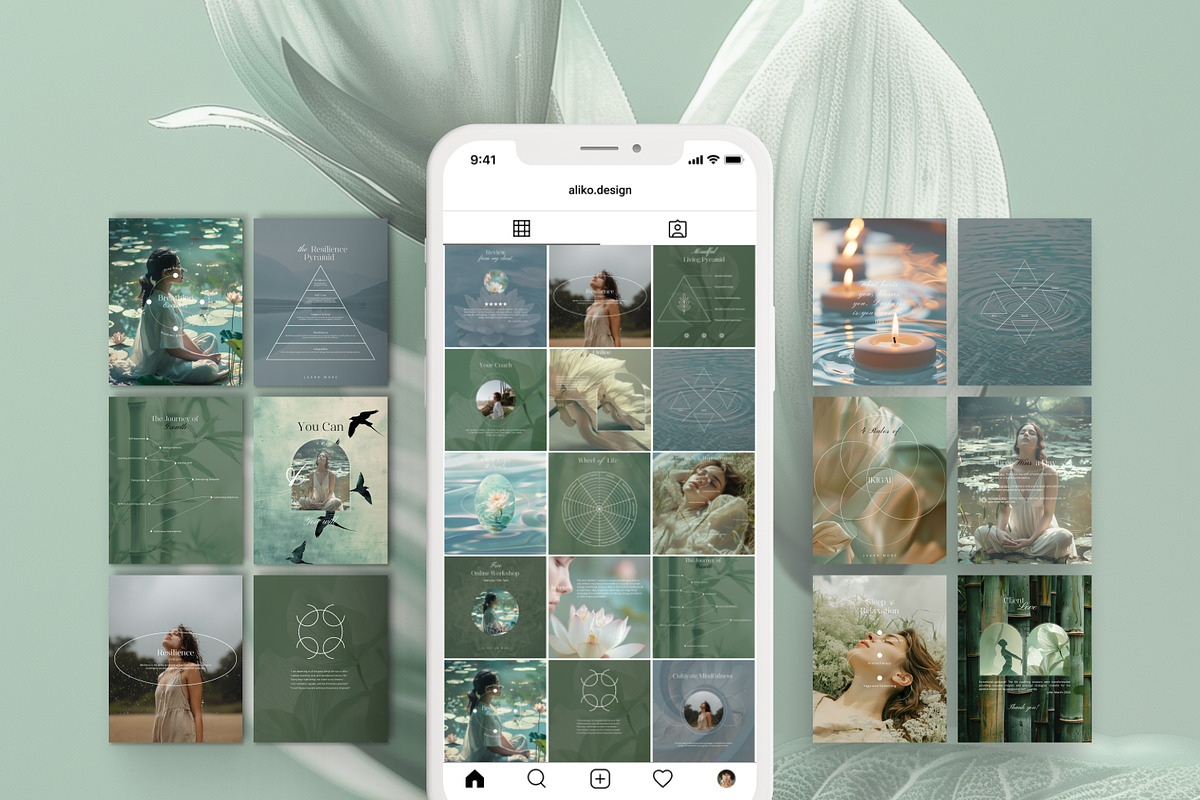 Wellbeing Coach Template - IG Canva, a Social Media Template by Under My Cozy Roof (Photo 5 of 11)