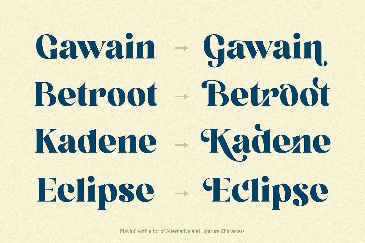 Kaysto - Serif Display Font, a Serif Font by Ekahermawan (Photo 3 of 15)