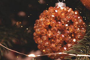 Golden handcrafted Christmas bauble., an Arts & Entertainment Photo by rorygez fresh