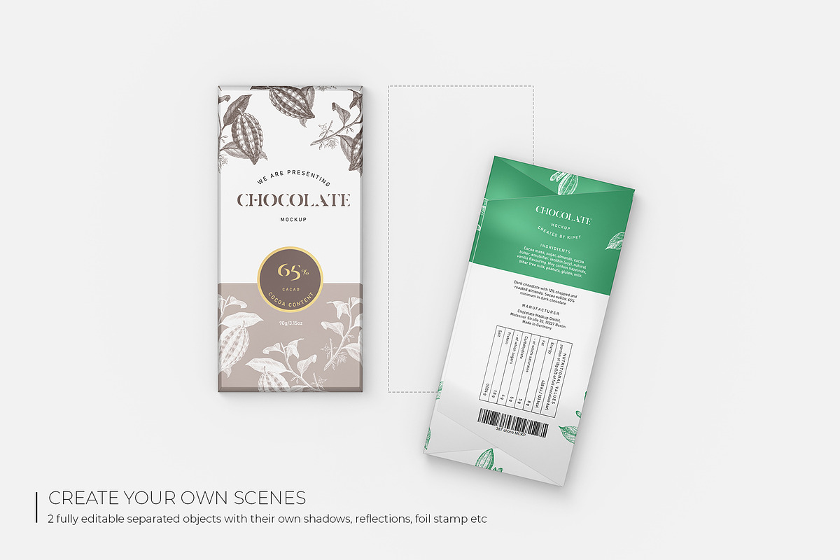 Chocolate Packaging Mockup 2, a Packaging Mockup by KIPET (Photo 13 of 15)