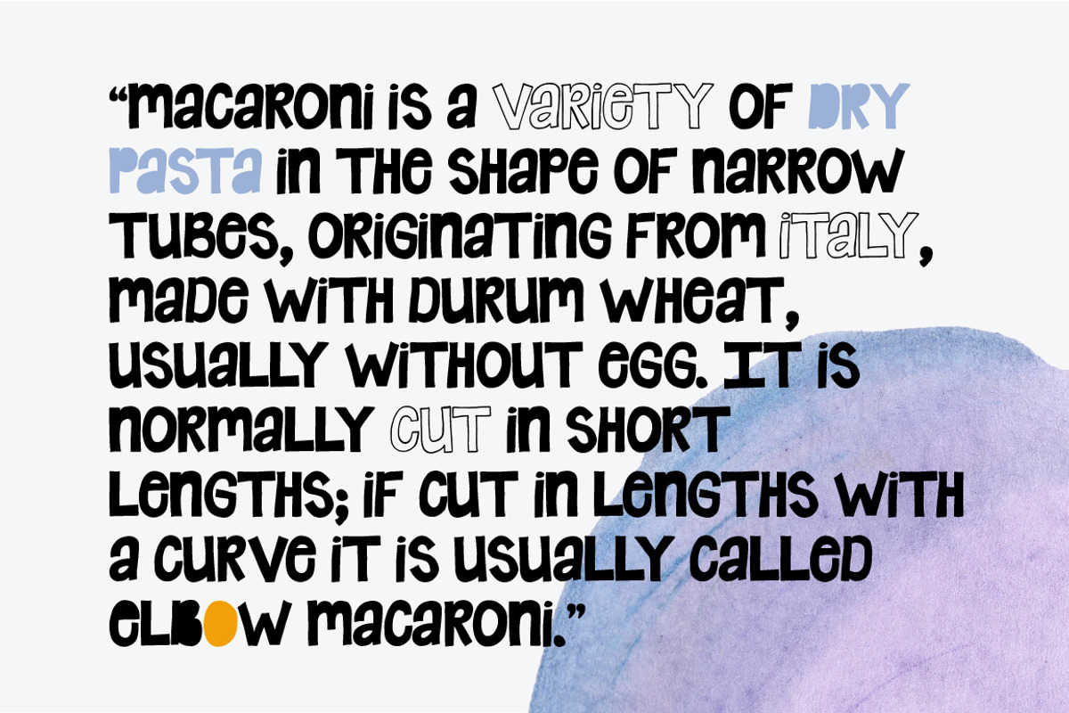 Elbow Room Font preview 5