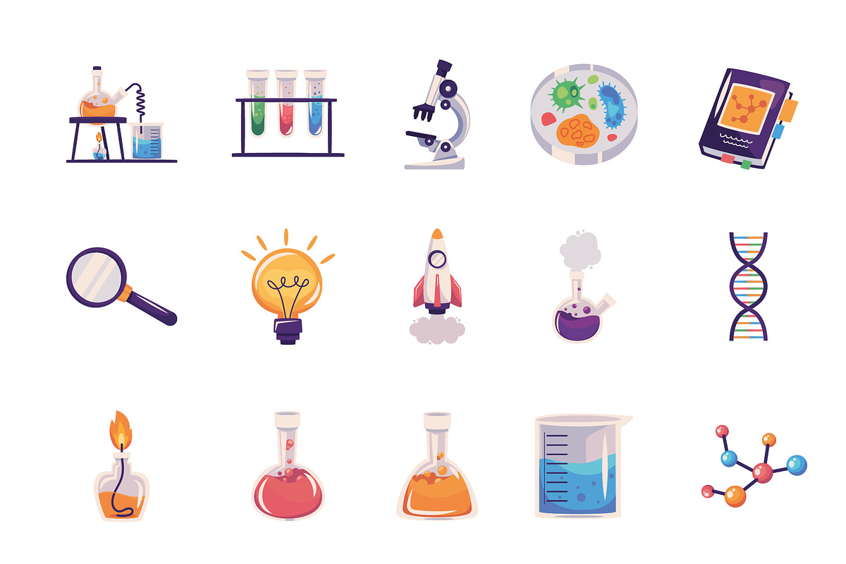 Science Essentials Illustrations Set
