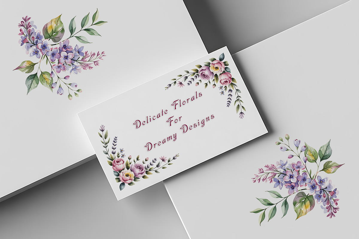 Watercolor Flowers in Soft Pastels, a Decorative Illustration by ForhadGFX (Photo 2 of 11)