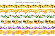 Honey Bee & Wildflowers graphics set, an Illustration by PinskaDrawCute (Thumbnail 5 of 14)