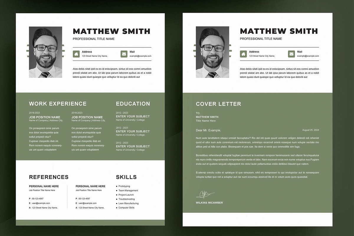 CV Template, a Resume Template by ContestDesign (Photo 3 of 3)