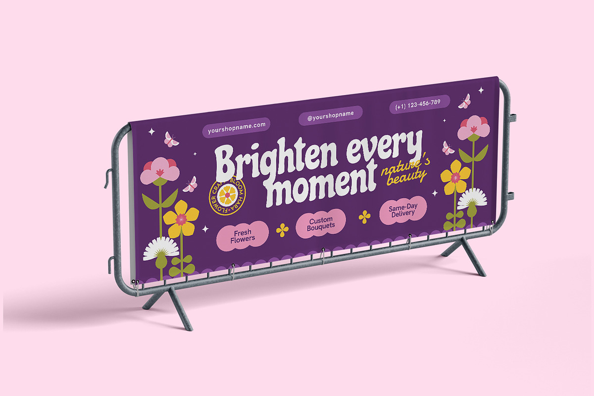 Bloomhara - Landscape Banner, a Print Template by Fannan Studio (Photo 3 of 3)