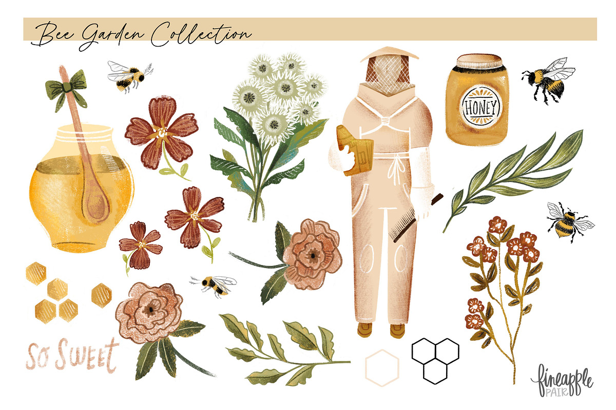 Honey Bee Clipart, an Object Graphic by FINEAPPLE (Photo 3 of 6)