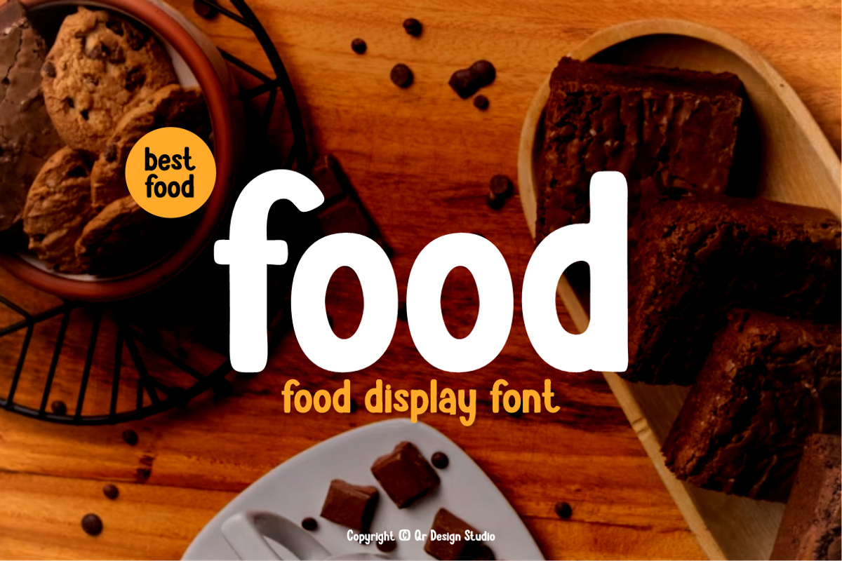 Cake Brokes - Food Font, a Sans Serif Font by QR Design Studio (Photo 2 of 12)