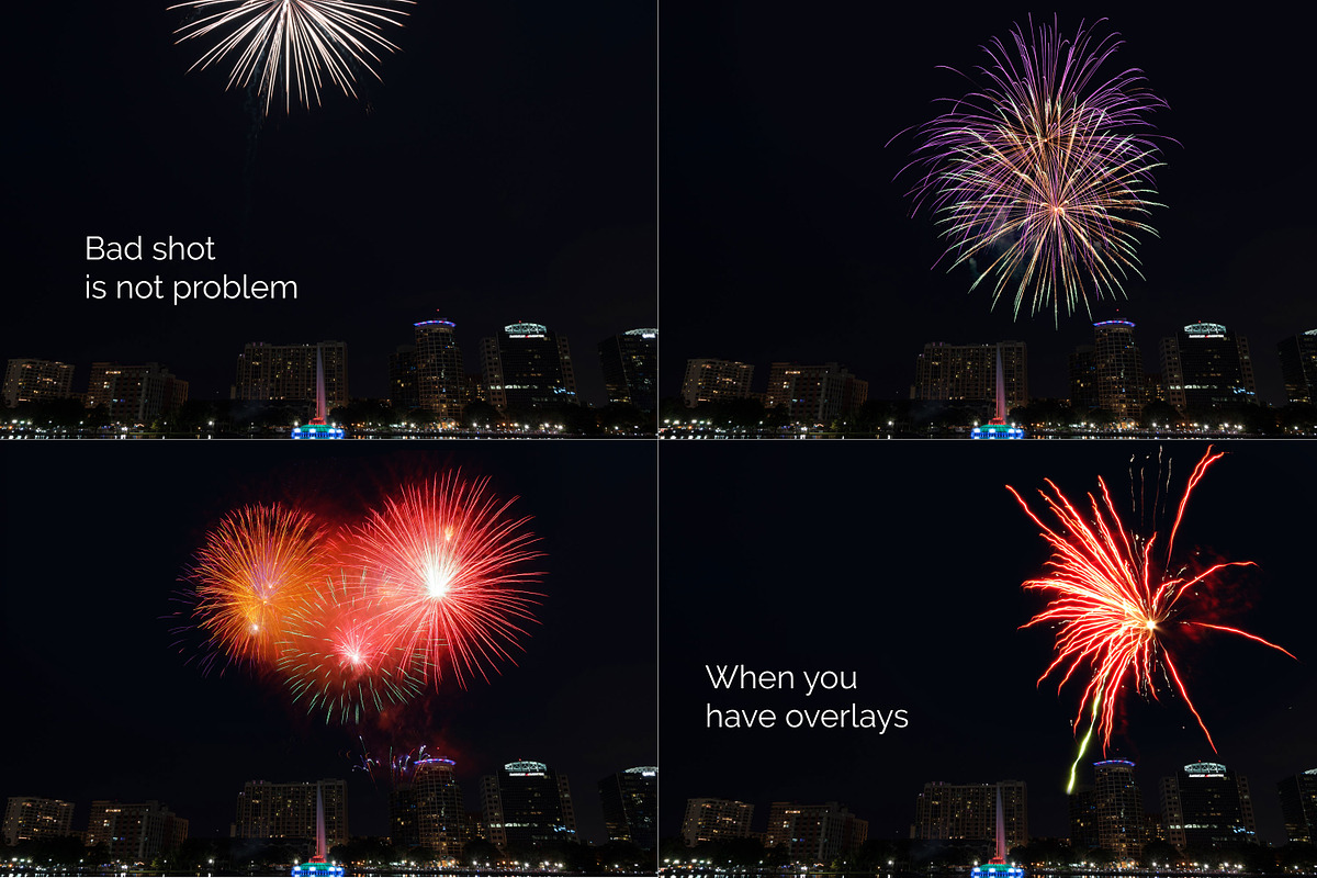 21 Firework Photo Overlays, a Layer Style Add-On by PhotoEffects.Store (Photo 4 of 6)