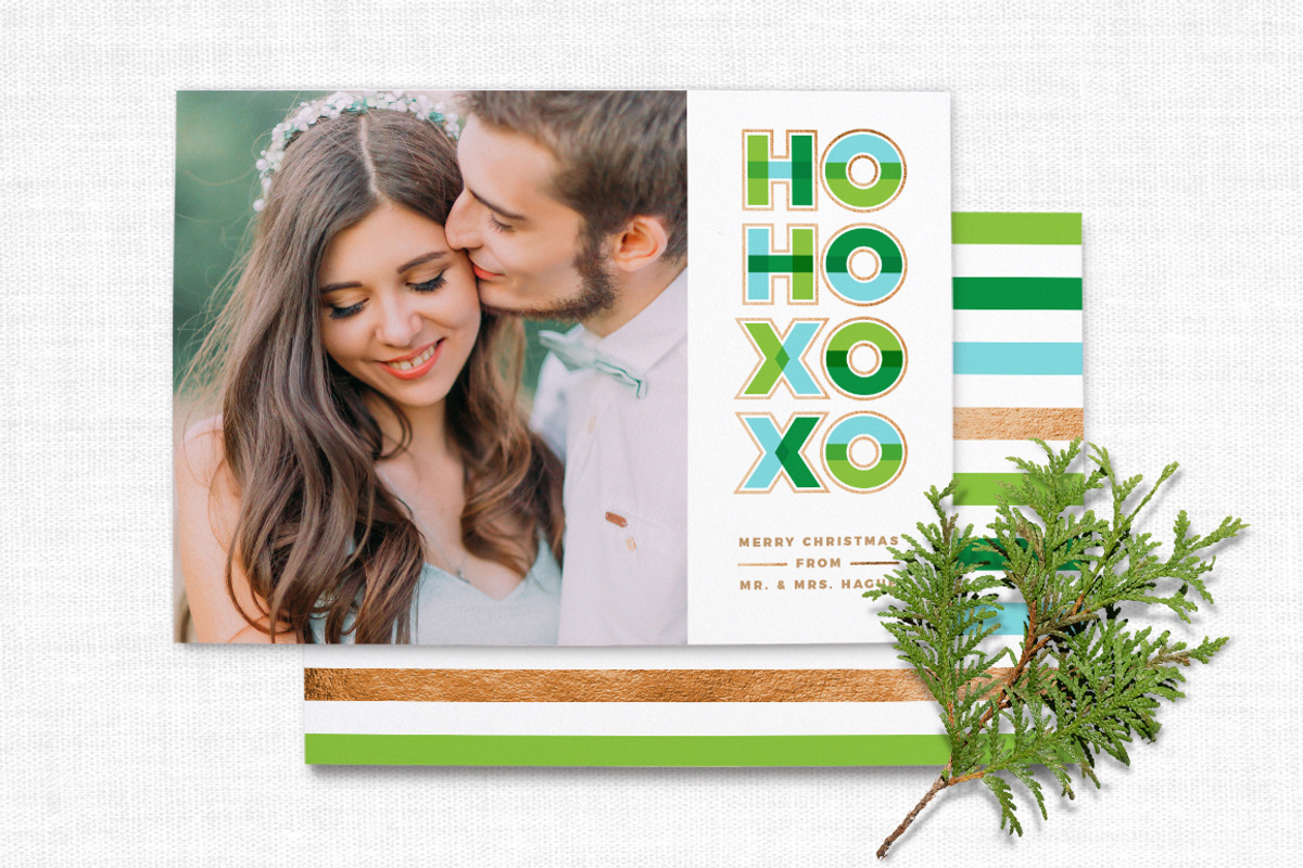 Modern Typographic Christmas Card, a Card Template by The Proper Type™ (Photo 1 of 4)