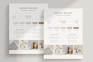 Minimal Brand Board Template Canva